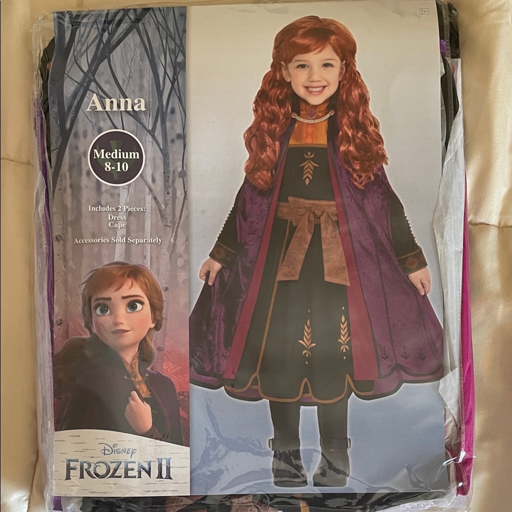 Disney Frozen II Anna Costume - Purple and Black
